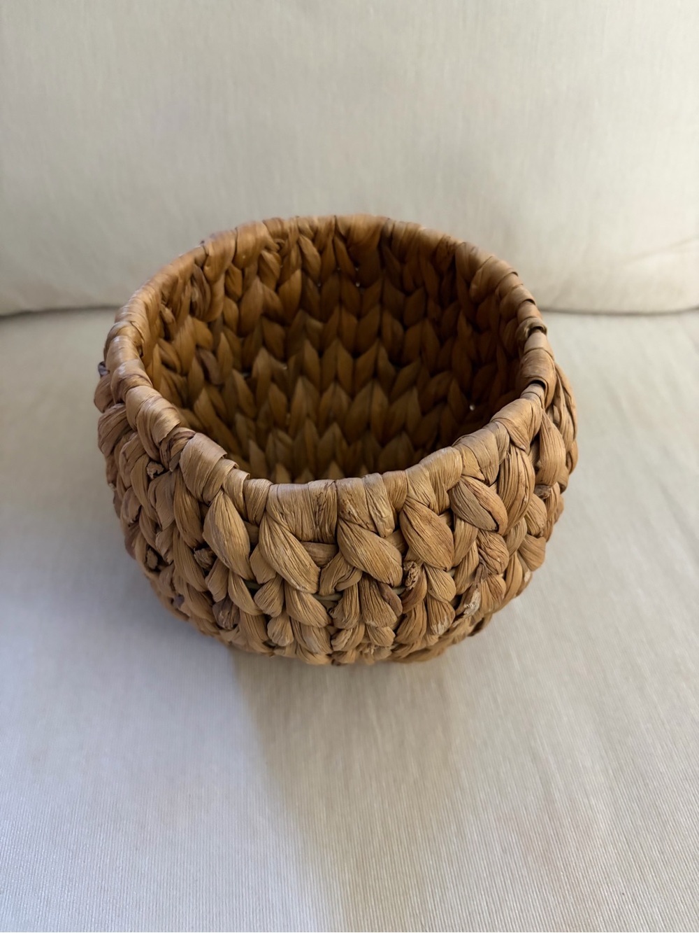 IKEA Woven Brown Decorative Basket Planter Vase